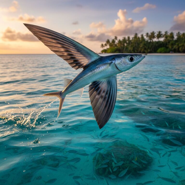 Poisson volant • Exocoetus volitans • Fiche poissons